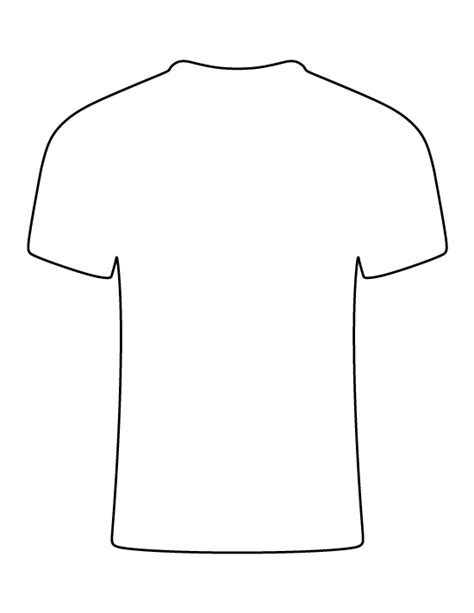 Printable T-Shirt Template | T shirt stencils, Shirt template, Shirt pattern