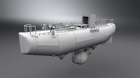 Bathyscaphe Trieste scale model 3D model 3D printable | CGTrader