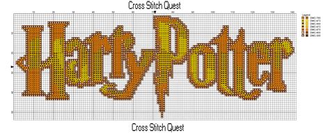 a cross stitch pattern for harry potter with the words harry potter ...