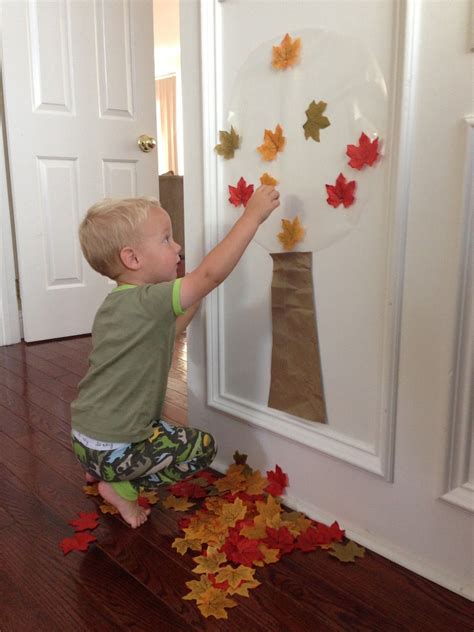 Easy Fall Tree Activity for Toddlers | Fall crafts for toddlers ...