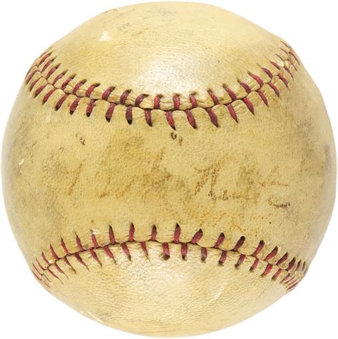 1927 Babe Ruth Single-Signed Baseball (PSA)