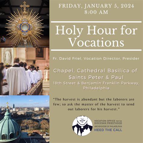 Holy Hour for Vocations – The Cathedral Basilica of Saints Peter and Paul