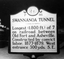 Read the Plaque - SWANNANOA TUNNEL