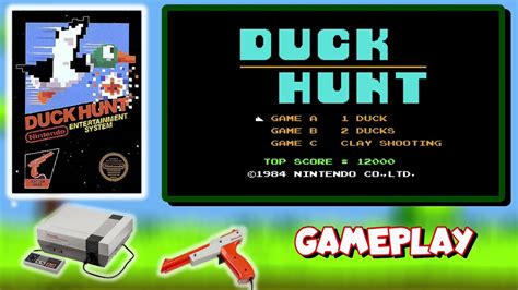 Duck Hunt (NES) [1 Duck, 2 Ducks & Clay Shooting] Gameplay - YouTube