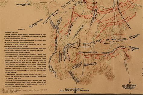 Lot 54: Battle of Nashville map