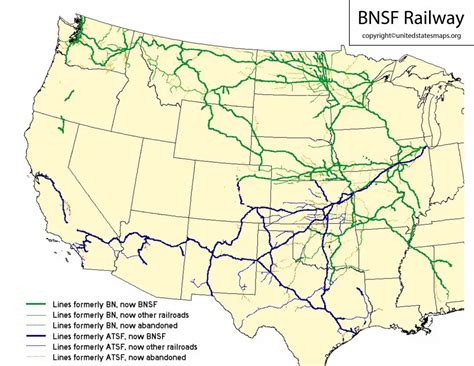 BNSF Railway Map [Santa Fe Railway Map System]