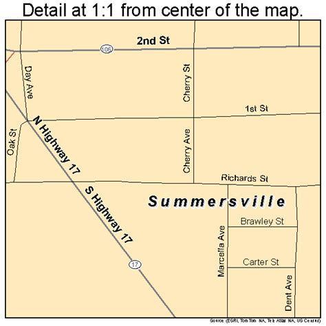 Summersville Missouri Street Map 2971512