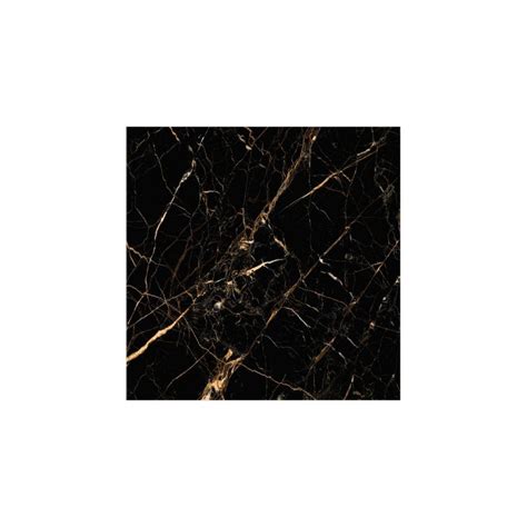 Black & Gold Marble Wall & Floor Tile In Porcelain - 60x60cm