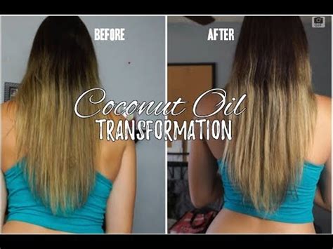 Coconut Oil Hair Before And After