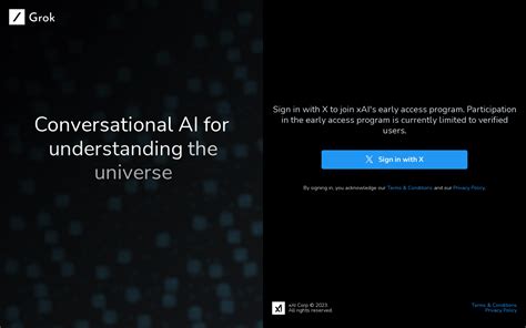 xAI Grok official website experience entrance Conversational AI free ...