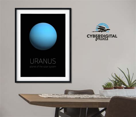 Uranus print Planet printable art Planet poster Modern art | Etsy