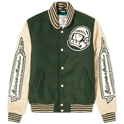 Billionaire Boys Club Astro Varsity Jacket Dark Green & Off White | END. (US)