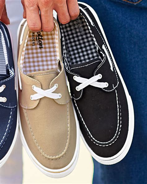 Two-Pack Men's Canvas Boat Shoes at Cotton Traders