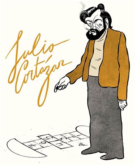 Julio Cortázar / writer/ by Francisco Javier Olea | Caricaturas de famosos, Caricaturas, Escritores