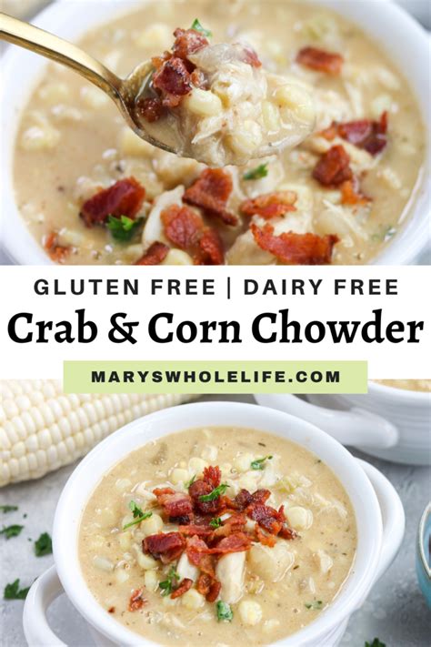 Dairy Free Crab and Corn Chowder - Mary's Whole Life