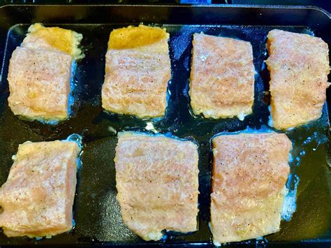 How to cook/bake frozen salmon fillets in the oven easy way - Delicious ...