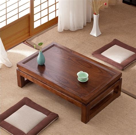 Japanese Tatami Floor Coffee Tables Tea Tables Home Living Room Furniture Wood Window Table ...