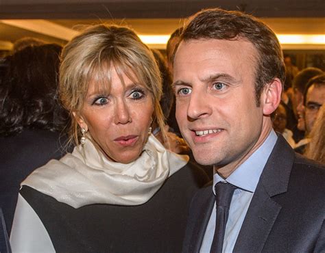 Emmanuel Macron and his wife Brigitte Trogneux attend the 32nd annual dinner of the Jewish ...