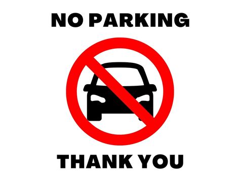 Printable No Parking Signs