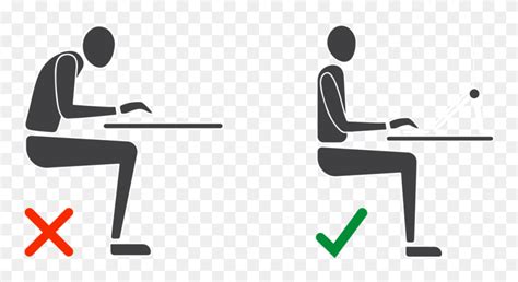 Sit Clipart Proper Posture, Sit Proper Posture Transparent - Sitting ...