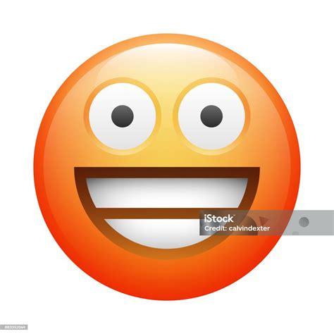 Realistic Emoji Stock Illustration - Download Image Now - Anthropomorphic Smiley Face, Art ...