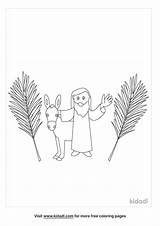 Childrens Coloring Pages For Palm Sunday sketch template