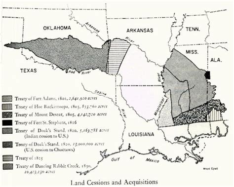 The Choctaw Trail of Tears - treaties involved