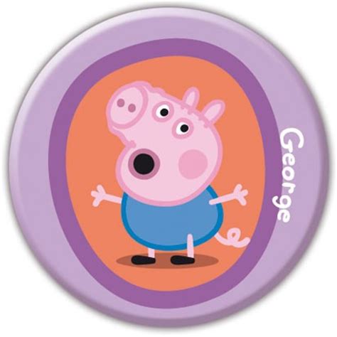 PEPPA PIG GEORGE PIG CUTE BUTTON BADGE 25mm 1 INCH NEW | eBay