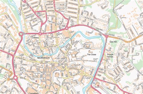 Norwich Street map - Cosmographics Ltd