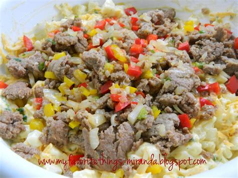 My Favorite Things: Creamy Southern Style Hash Brown, Sweet Corn & Ground Beef Casserole