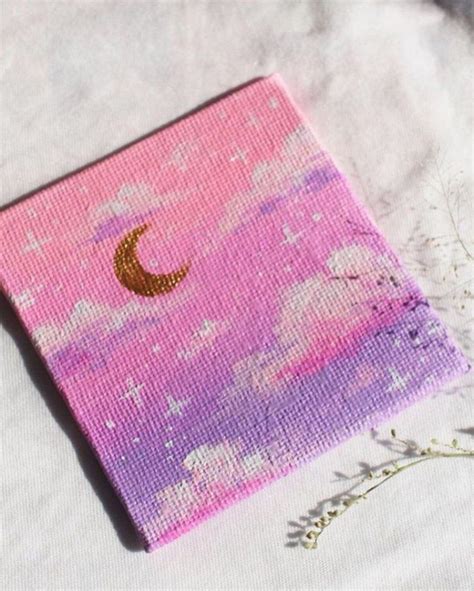 tiktok painting Art Chalk art instagram | Mini canvas art, Small canvas paintings, Canvas painting