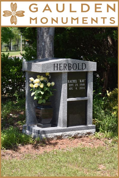 Two Person Columbarium including Flower Vase | Gaulden Monuments ...