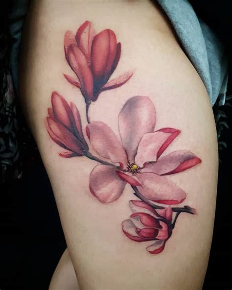 Top 63 Best Magnolia Tattoo Ideas - [2021 Inspiration Guide]