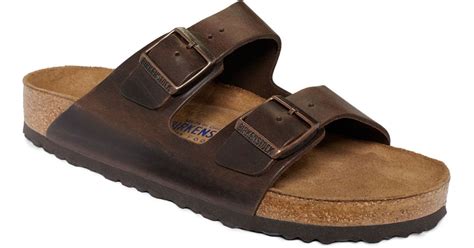 Birkenstock Men's Arizona Leather Sandals in Brown for Men (Brown Amalfi Leather) | Lyst