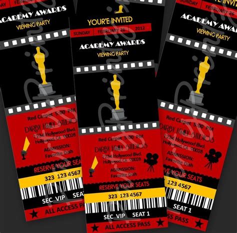 Hollywood Prom Invitations - Invitation Design Blog