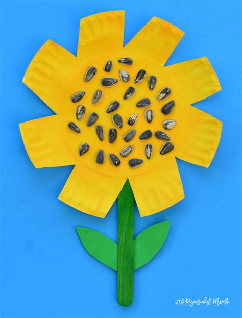 Paper Plate Sunflower Craft - The Resourceful Mama