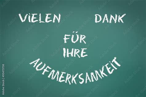 vielen Dank für Ihre Aufmerksamkeit Stock Photo | Adobe Stock