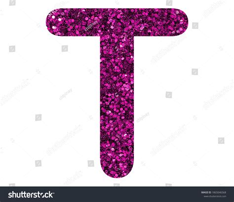 T Letter Logo Alphabet Purple Glitter Stock Illustration 1865046568 ...