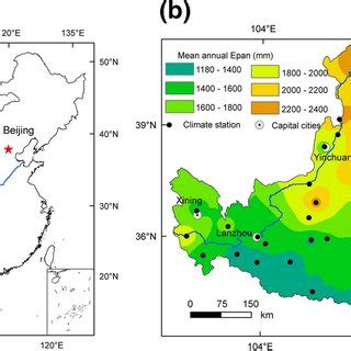 Locations of climate stations on the Loess Plateau, a Inset map of the... | Download Scientific ...