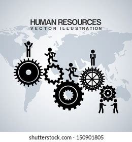 Human Resources Over Gray Background Vector Stock Vector (Royalty Free ...