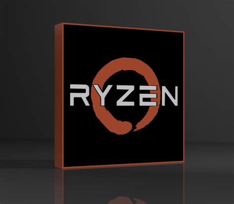 3D file Ryzen V2 Logo Lamp 🔦・3D printer model to download・Cults