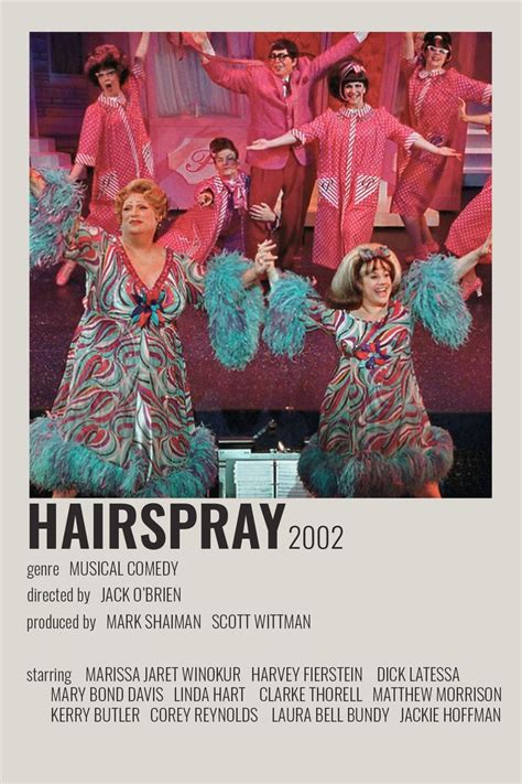 the poster for hairspray starring actors in costumes