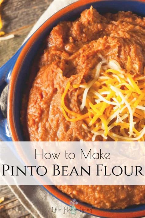 Making and Using Bean Flour - Pinto Bean Flour - Little House Living