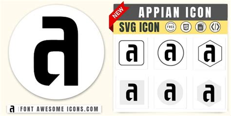 Appian Icon SVG Code — Download Path / HTML