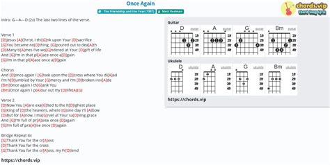 Chord: Once Again - tab, song lyric, sheet, guitar, ukulele | chords.vip