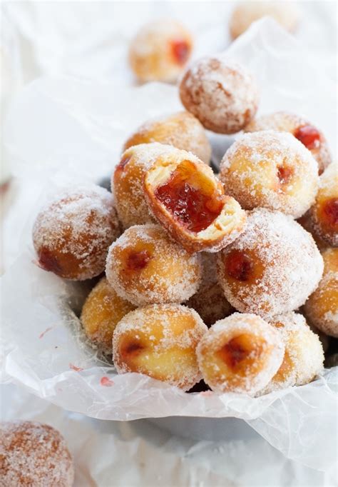 Strawberry Jelly Donut Holes Recipe | Little Spice Jar