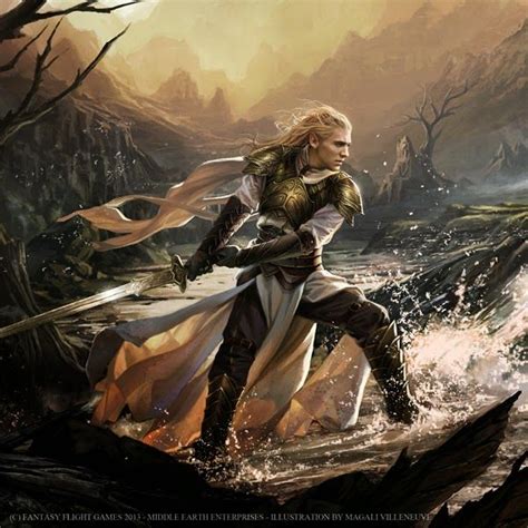 Glorfindel - Magali Villeneuve Portfolio: août 2014 | Глорфиндел, Леголас, Фэнтези