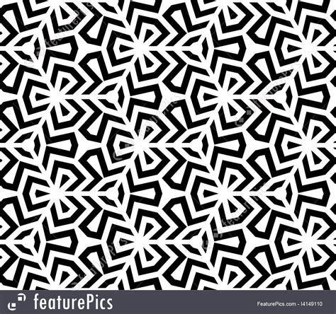 Abstract Patterns: Black and white geometric pattern. Seamless abstract ...