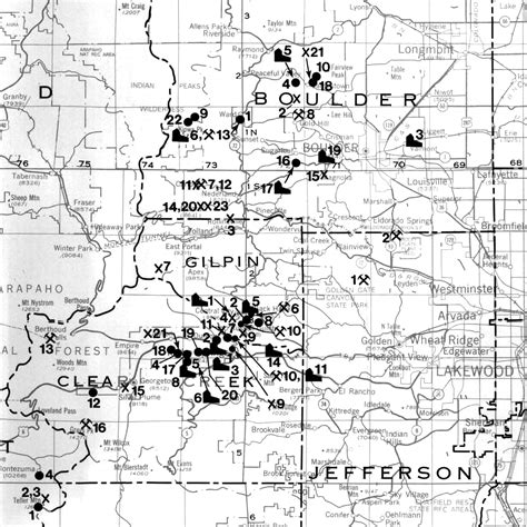 MS-24 Metal Mining Activity Map of Colorado and Directory, 1984 ...