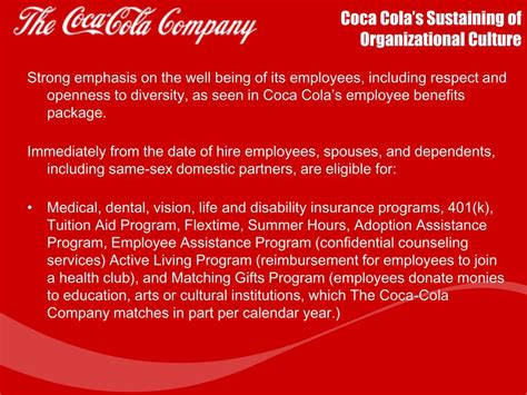 PPT - Coca Cola’s Organizational Culture PowerPoint Presentation, free ...